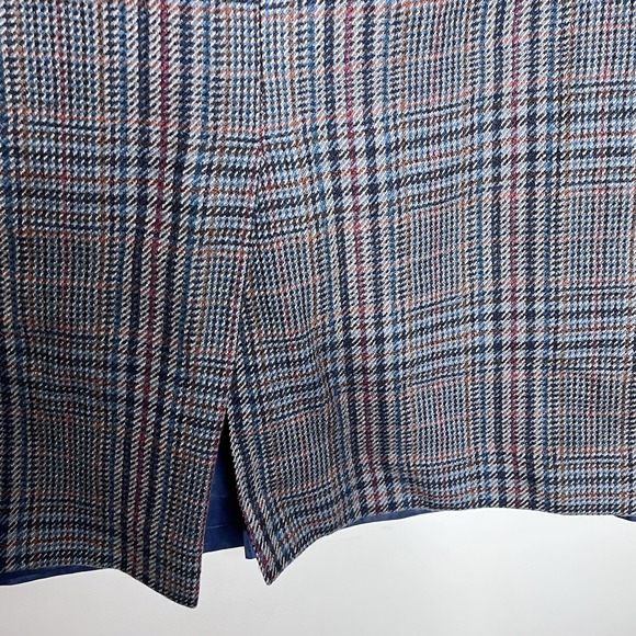 Brooks Brothers Vintage Plaid Wool Midi Skirt Womens 16 Academia Preppy Heritage - Picture 10 of 12
